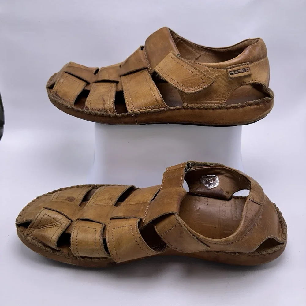 Pikolinos‎ Tarifa  Leather Fisherman Sandals Mens Size 44 US 10.5